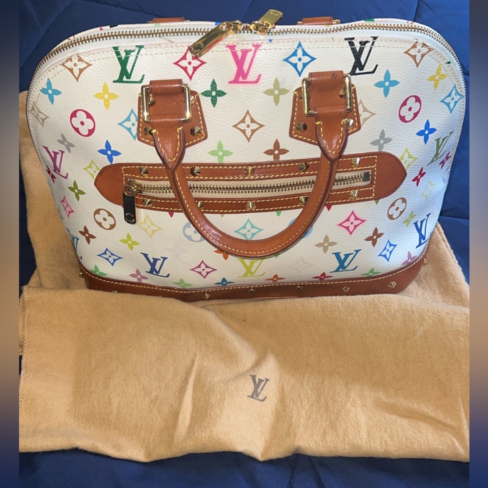 💫💫🔥🔥🛍️🛍️ Louis Vuitton Multicolored Alma PM. BEAUTIFUL VINTAGE BAG 🛍️🛍️